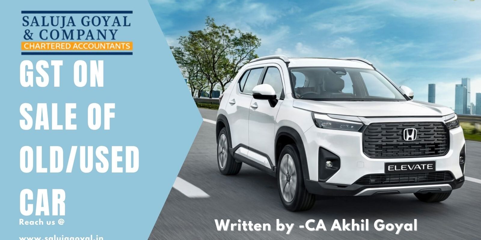 gst on sale of used car akhil goyal